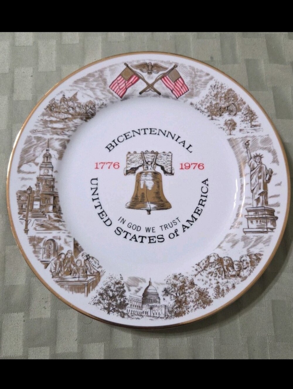 Bicentennial Collector's Plate Limited‎ Edition Fine China by VILETTA